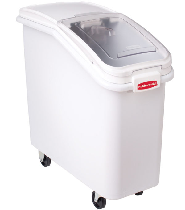 80L Slate Front Mobile Ingredient Bin with Sliding Lid